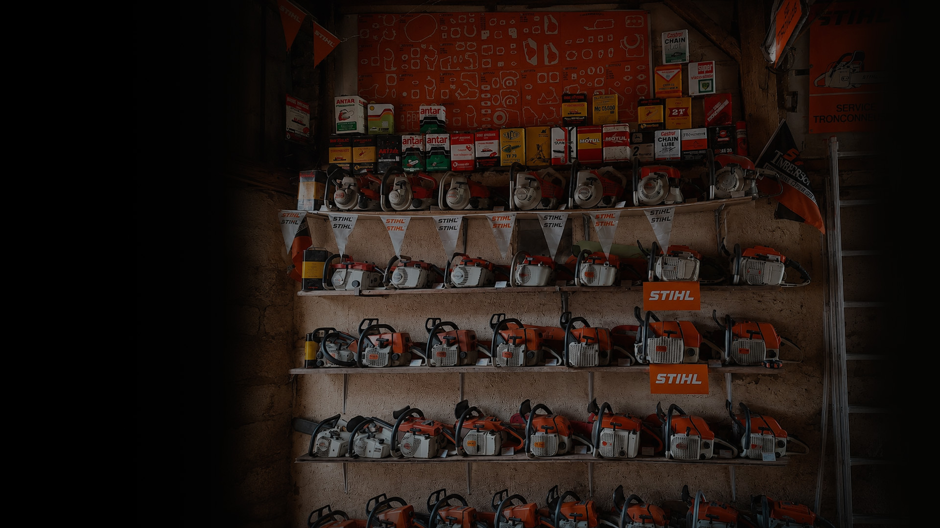 Collection de tronçonneuses anciennes OLDCHAINSAW
