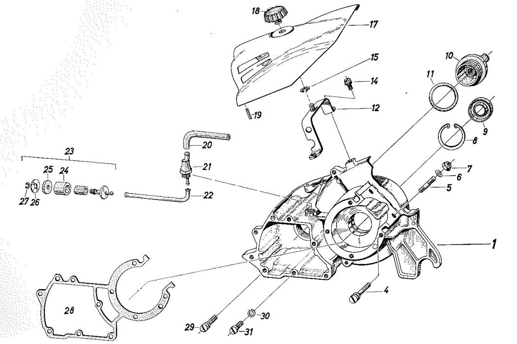 Éclaté technique du moteur — DOLMAR CA